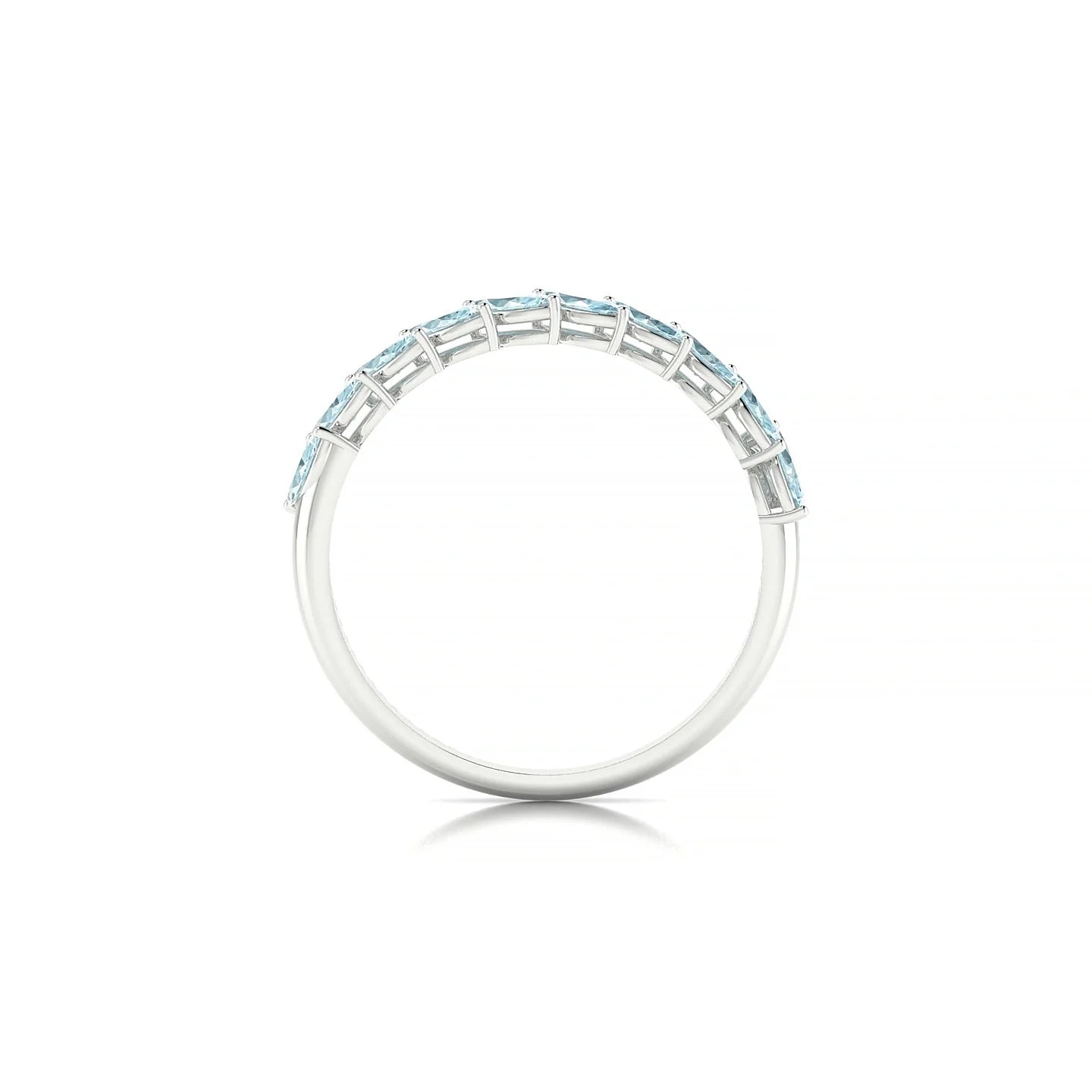 Virtue | 18k White Gold 4 x 2 mm Marquise Aquamarine Ring