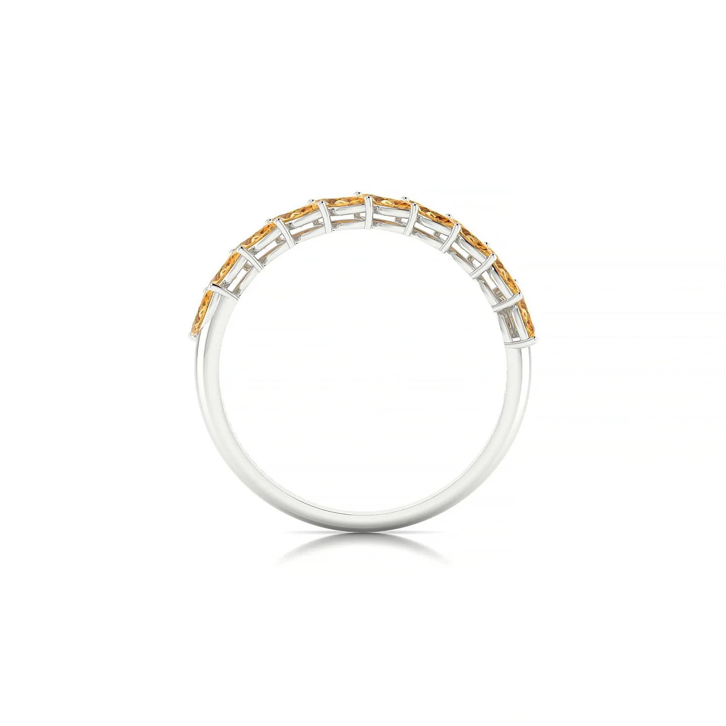 Virtue | 18k White Gold 4 x 2 mm Marquise Citrine Ring