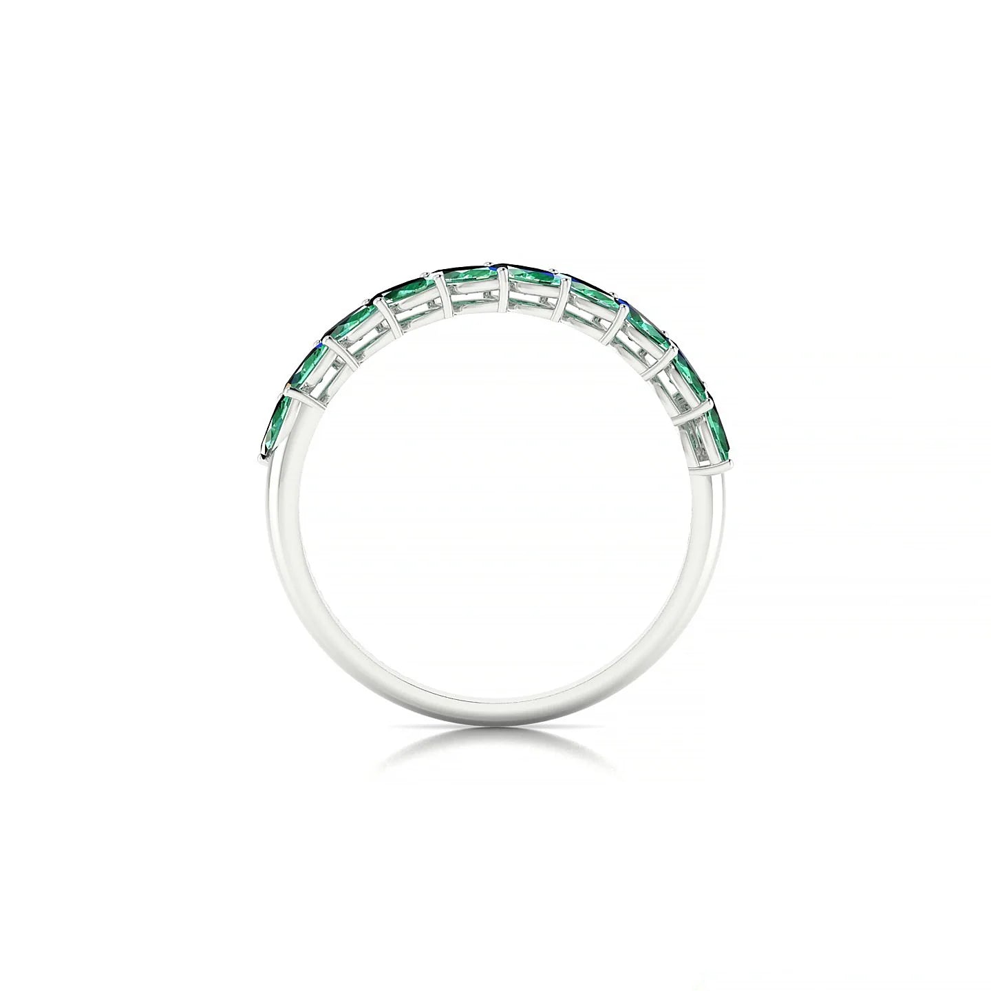 Virtue | 18k White Gold 4 x 2 mm Marquise Emerald Ring