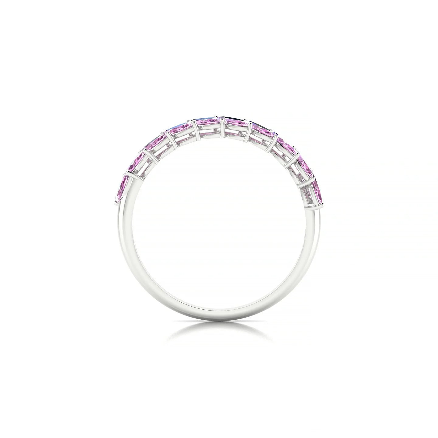 Virtue | 18k White Gold 4 x 2 mm Marquise Pink Sapphire Ring