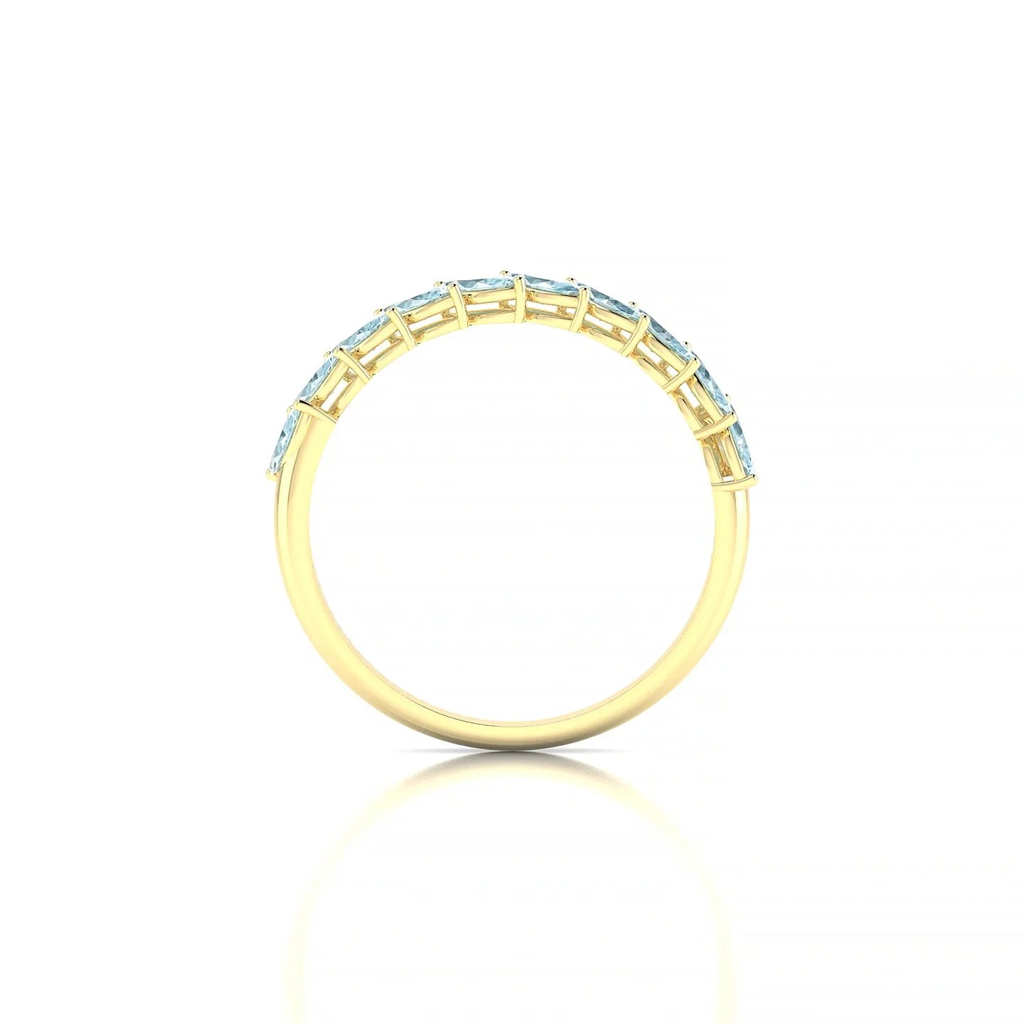 Virtue | 18k Yellow Gold 4 x 2 mm Marquise Aquamarine Ring