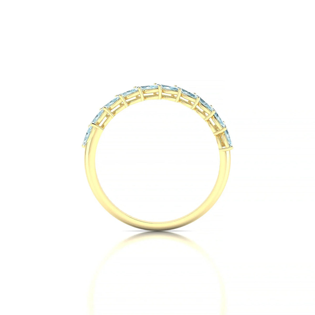 Virtue | 18k Yellow Gold 4 x 2 mm Marquise Aquamarine Ring