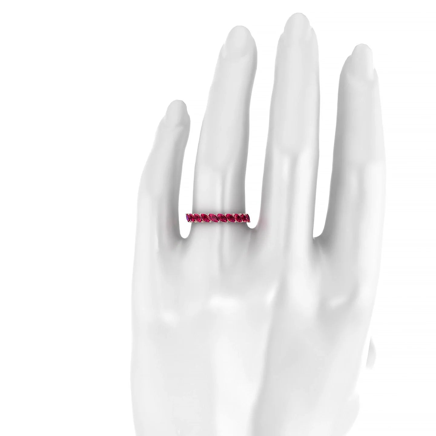 Virtue | 18k Rose Gold 4 x 2 mm Marquise Ruby Ring