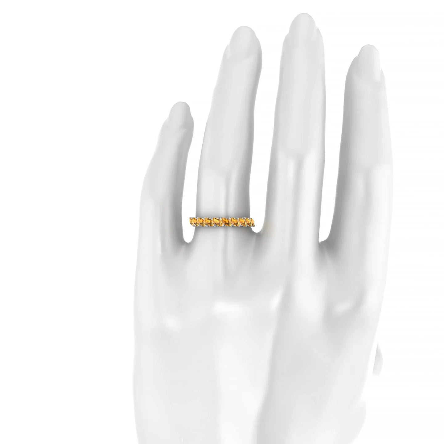 Virtue | 18k White Gold 4 x 2 mm Marquise Citrine Ring
