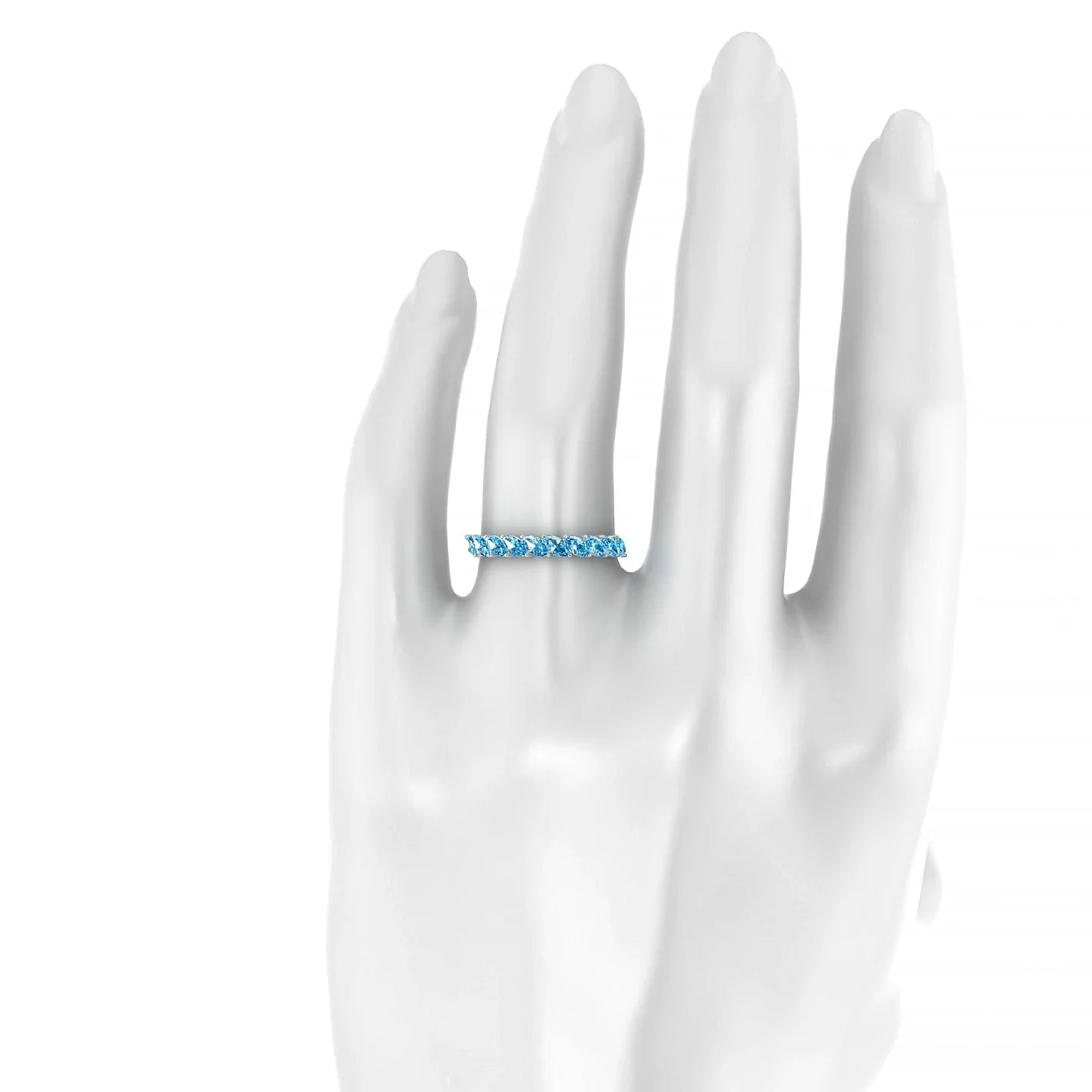 Virtue | 18k White Gold 4 x 2 mm Marquise Topaz Ring