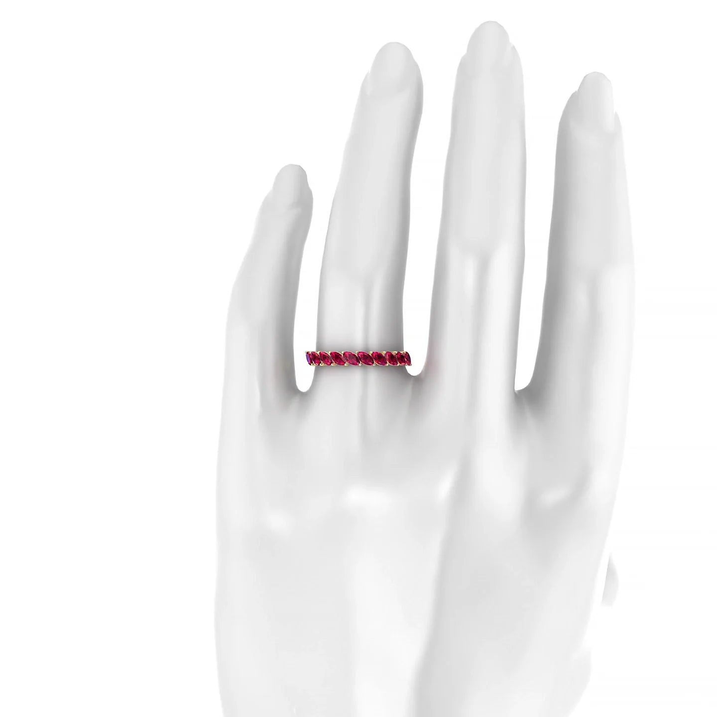 Virtue | 18k Yellow Gold 4 x 2 mm Marquise Ruby Ring