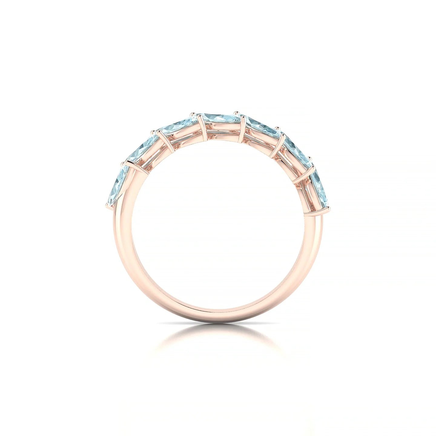 Virtue | 18k Rose Gold 6 x 3 mm Marquise Aquamarine Ring