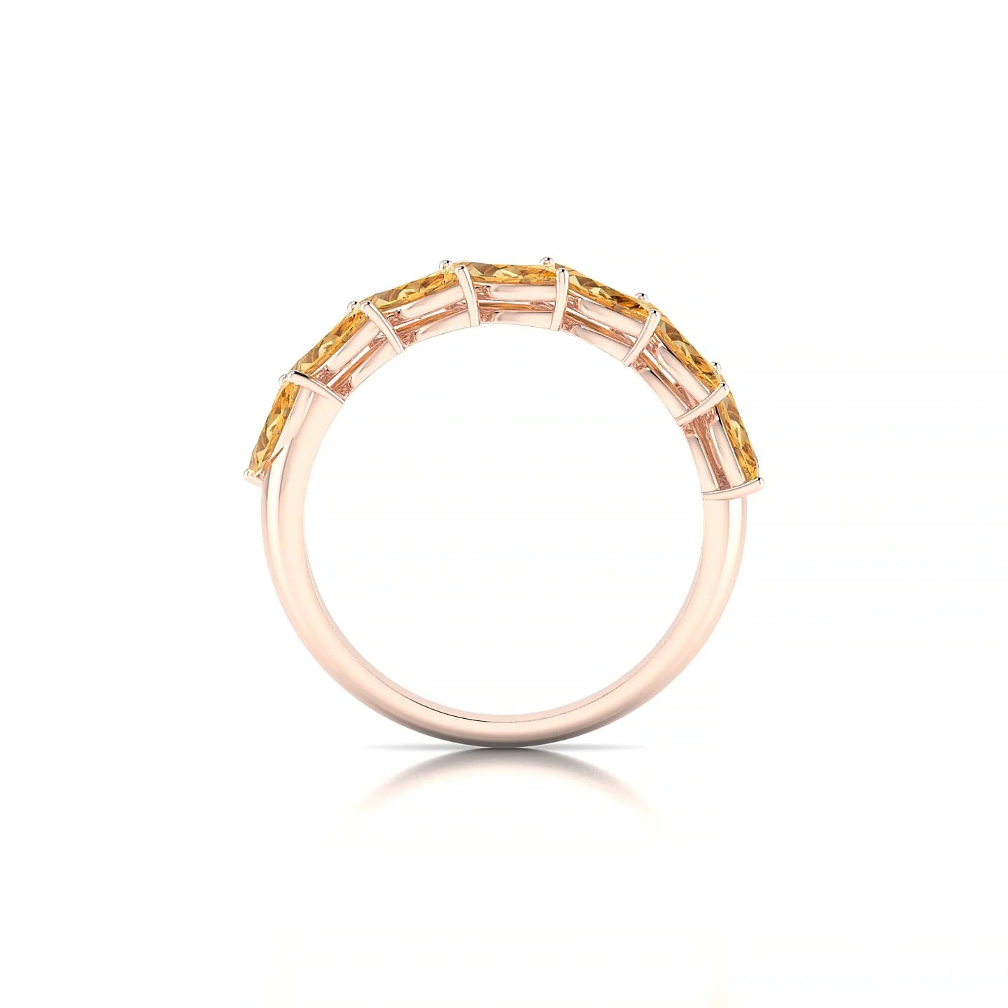 Virtue | 18k Rose Gold 6 x 3 mm Marquise Citrine Ring