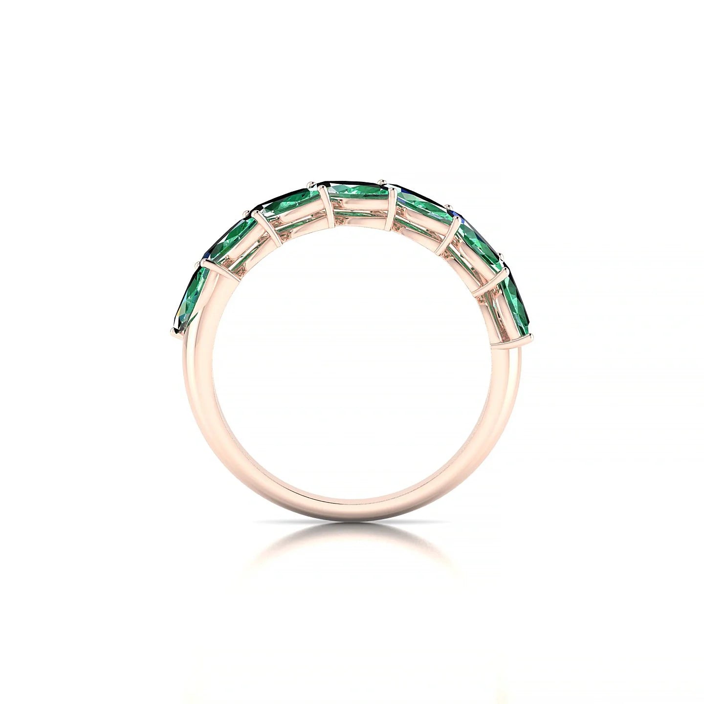 Virtue | 18k Rose Gold 6 x 3 mm Marquise Emerald Ring