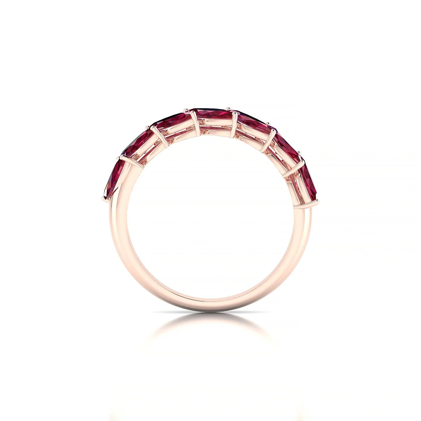 Virtue | 18k Rose Gold 6 x 3 mm Marquise Ruby Ring