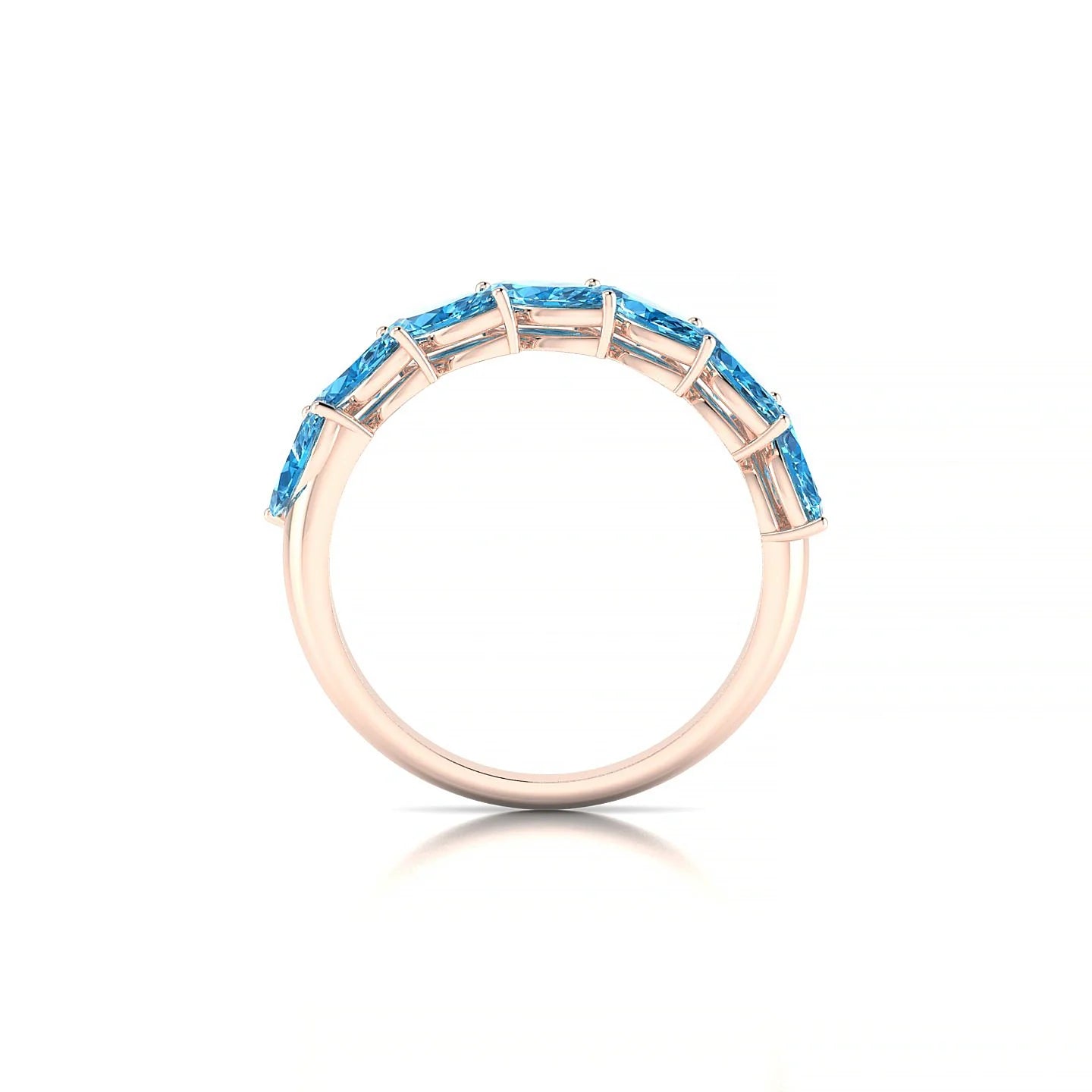 Virtue | 18k Rose Gold 6 x 3 mm Marquise Topaz Ring