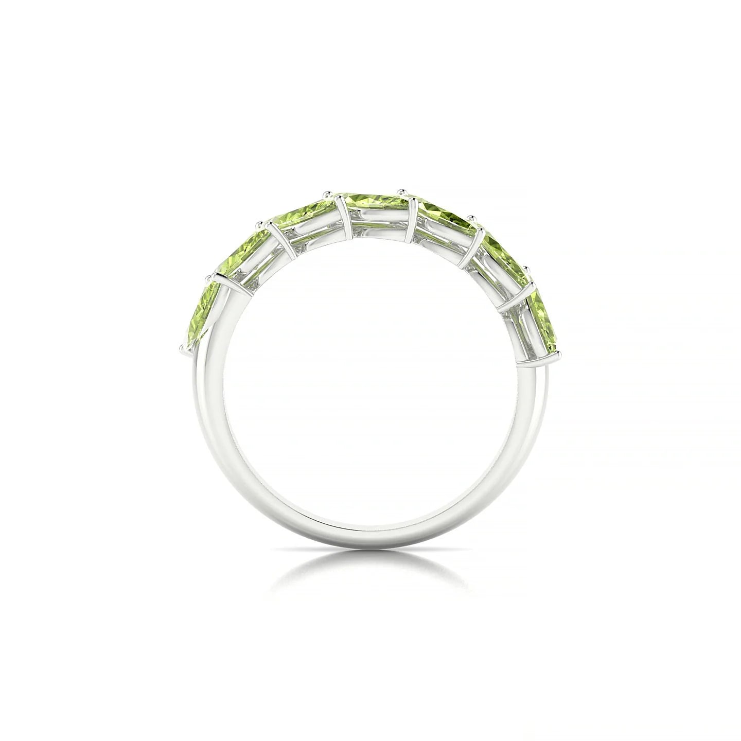 Virtue | 18k White Gold 6 x 3 mm Marquise Peridot Ring