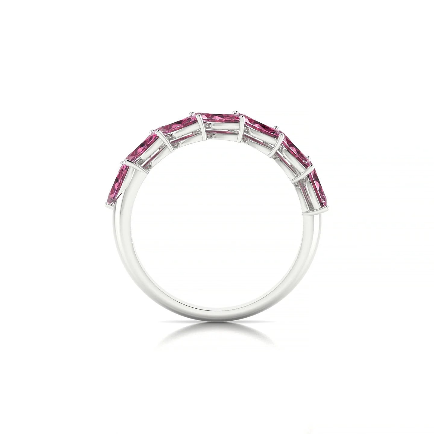 Virtue | 18k White Gold 6 x 3 mm Marquise Rhodolite Ring