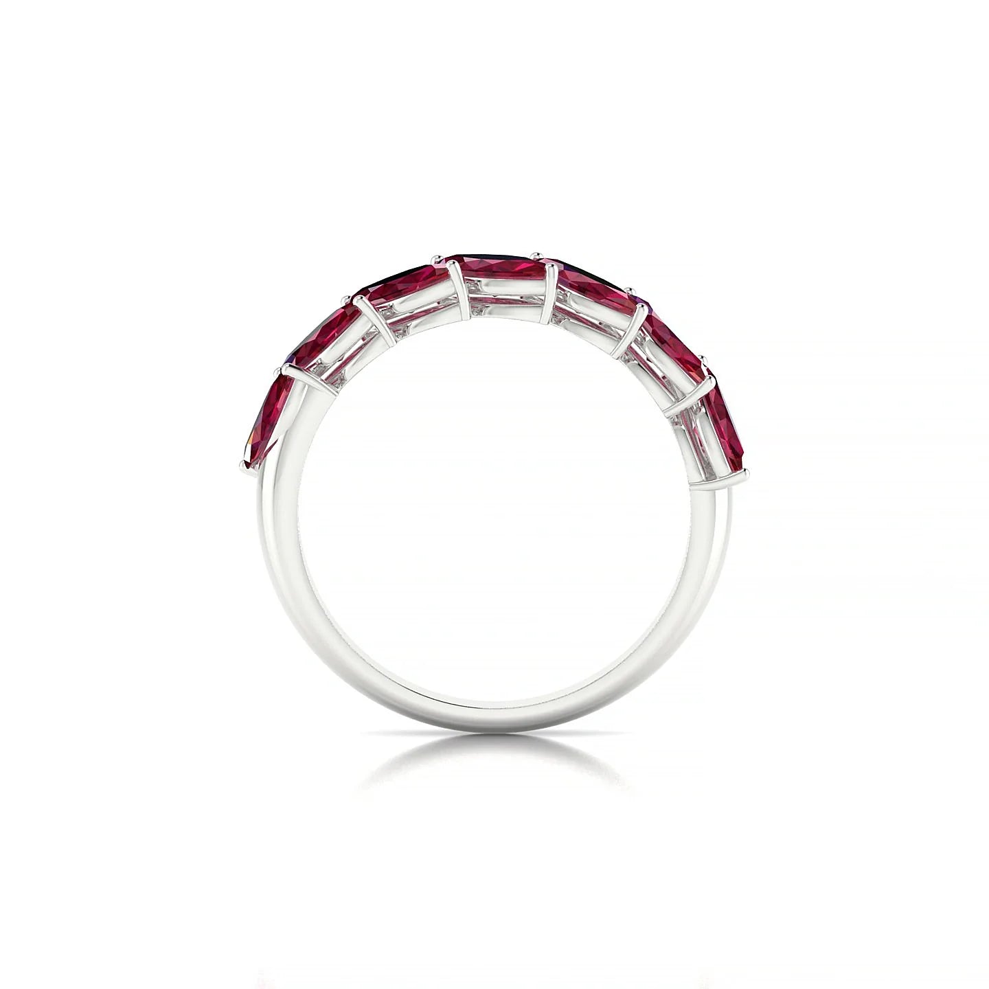 Virtue | 18k White Gold 6 x 3 mm Marquise Ruby Ring