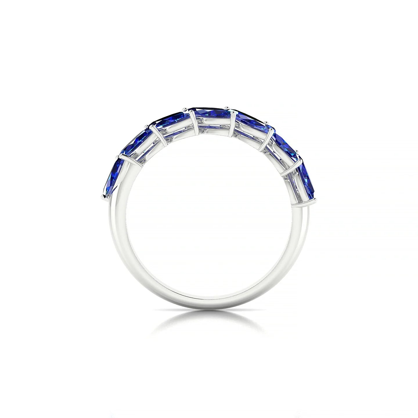 Virtue | 18k White Gold 6 x 3 mm Marquise Sapphire Ring