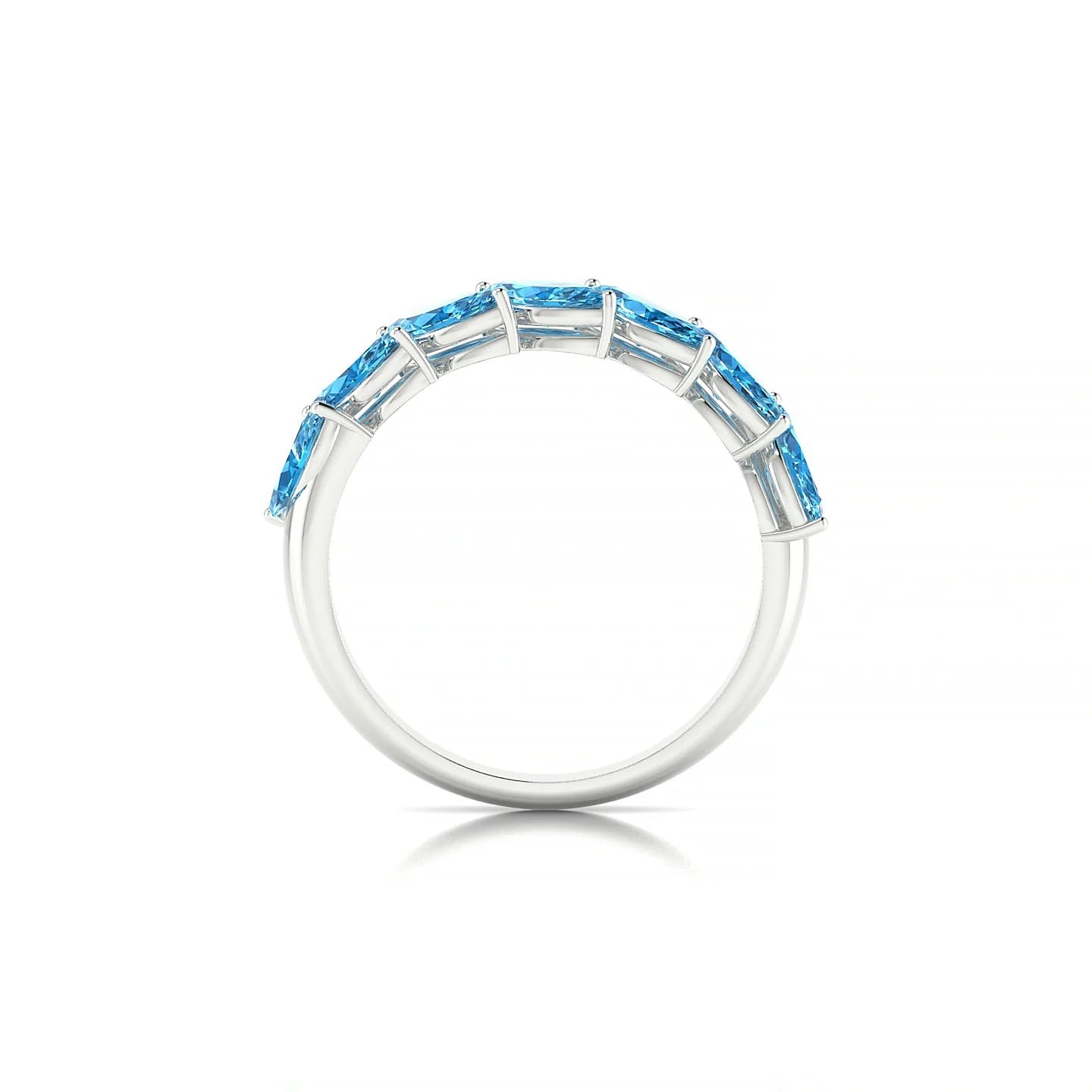 Virtue | 18k White Gold 6 x 3 mm Marquise Topaz Ring