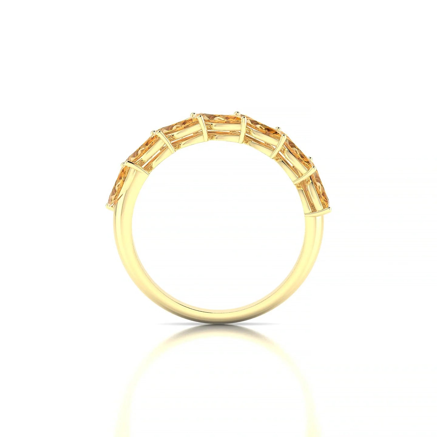 Virtue | 18k Yellow Gold 6 x 3 mm Marquise Citrine Ring