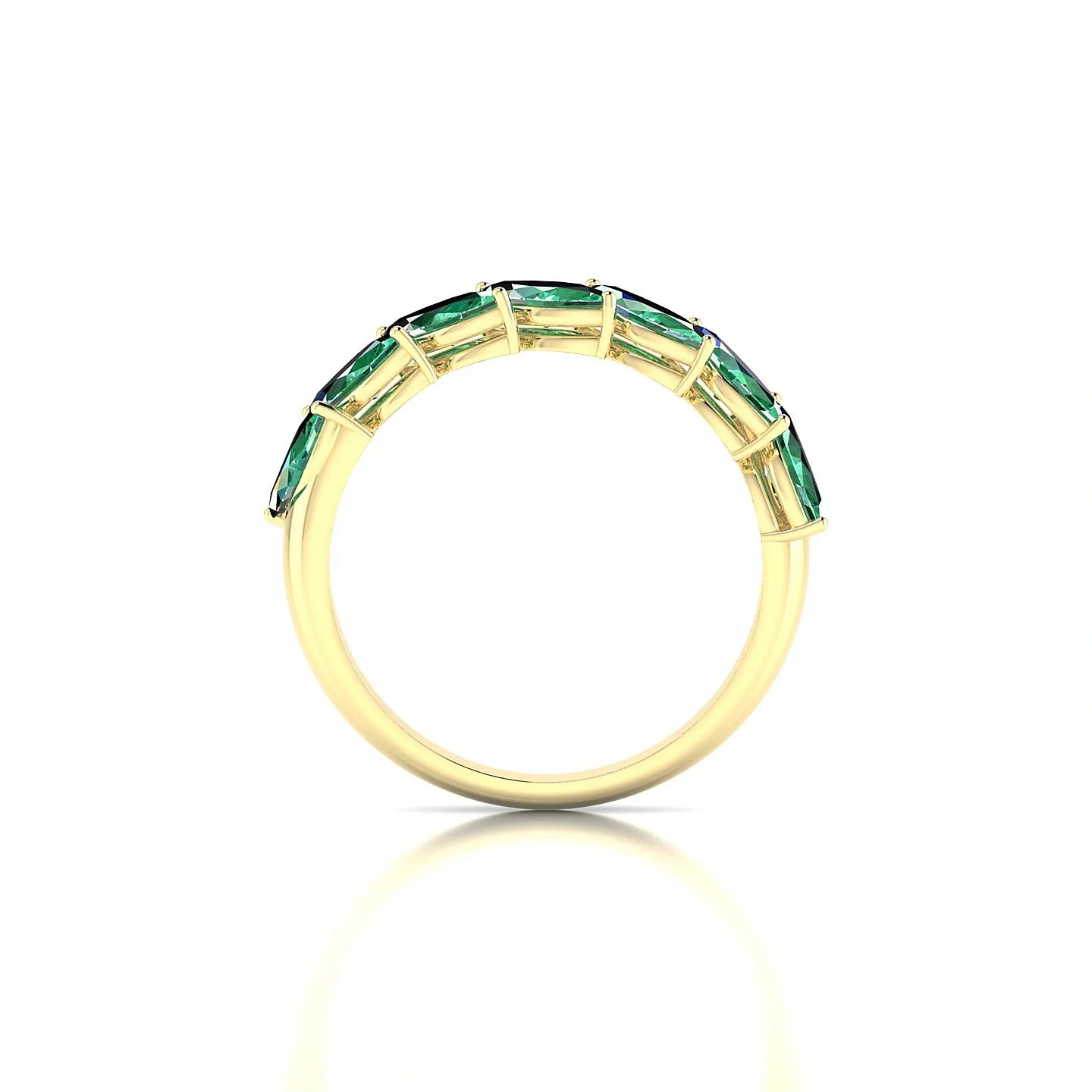 Virtue | 18k Yellow Gold 6 x 3 mm Marquise Emerald Ring