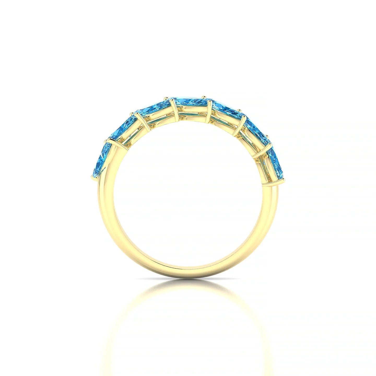 Virtue | 18k Yellow Gold 6 x 3 mm Marquise Topaz Ring