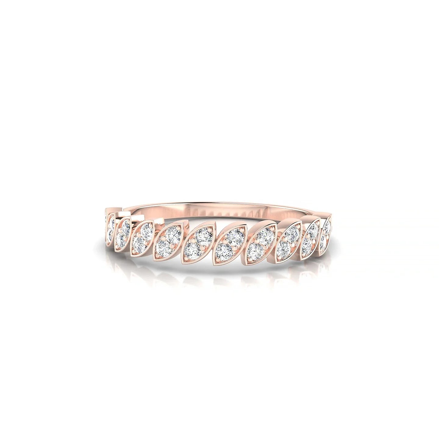 Whisper | 18k Rose Gold 1.3 mm Round Diamond Ring