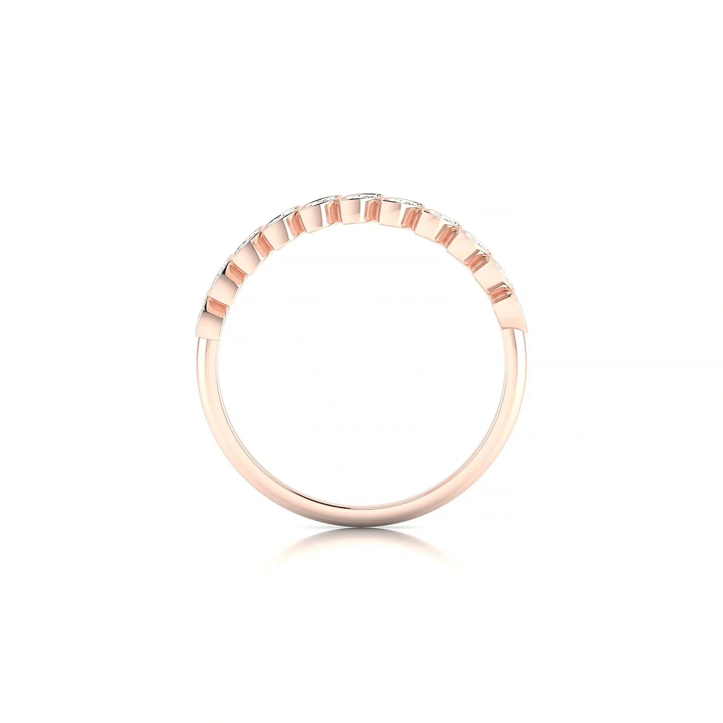 Whisper | 18k Rose Gold 1.3 mm Round Diamond Ring