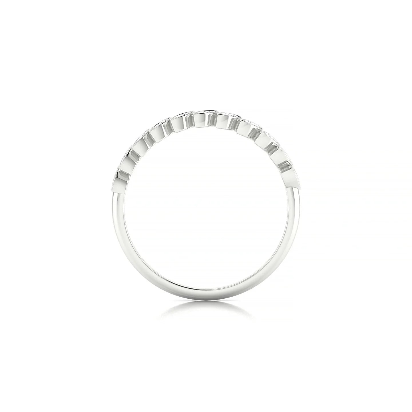 Whisper | 18k White Gold 1.3 mm Round Diamond Ring