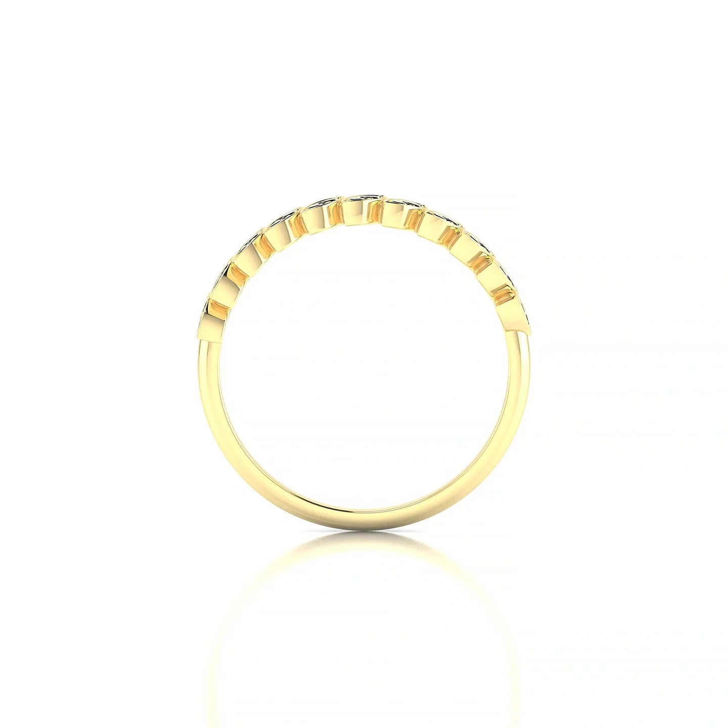 Whisper | 18k Yellow Gold 1.3 mm Round Black Diamond Ring