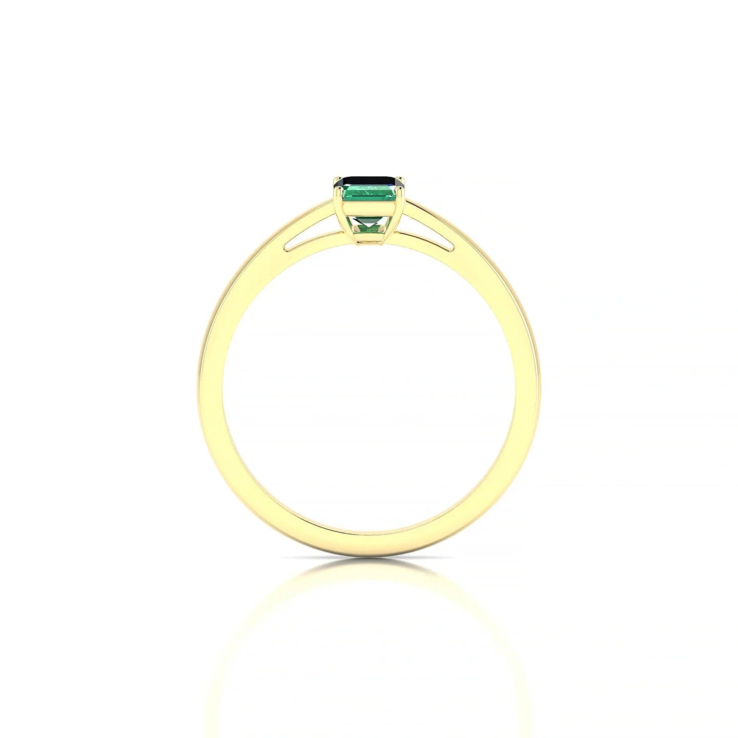 Zenith | 18k Yellow Gold 6 x 4 mm Emerald Emerald Ring