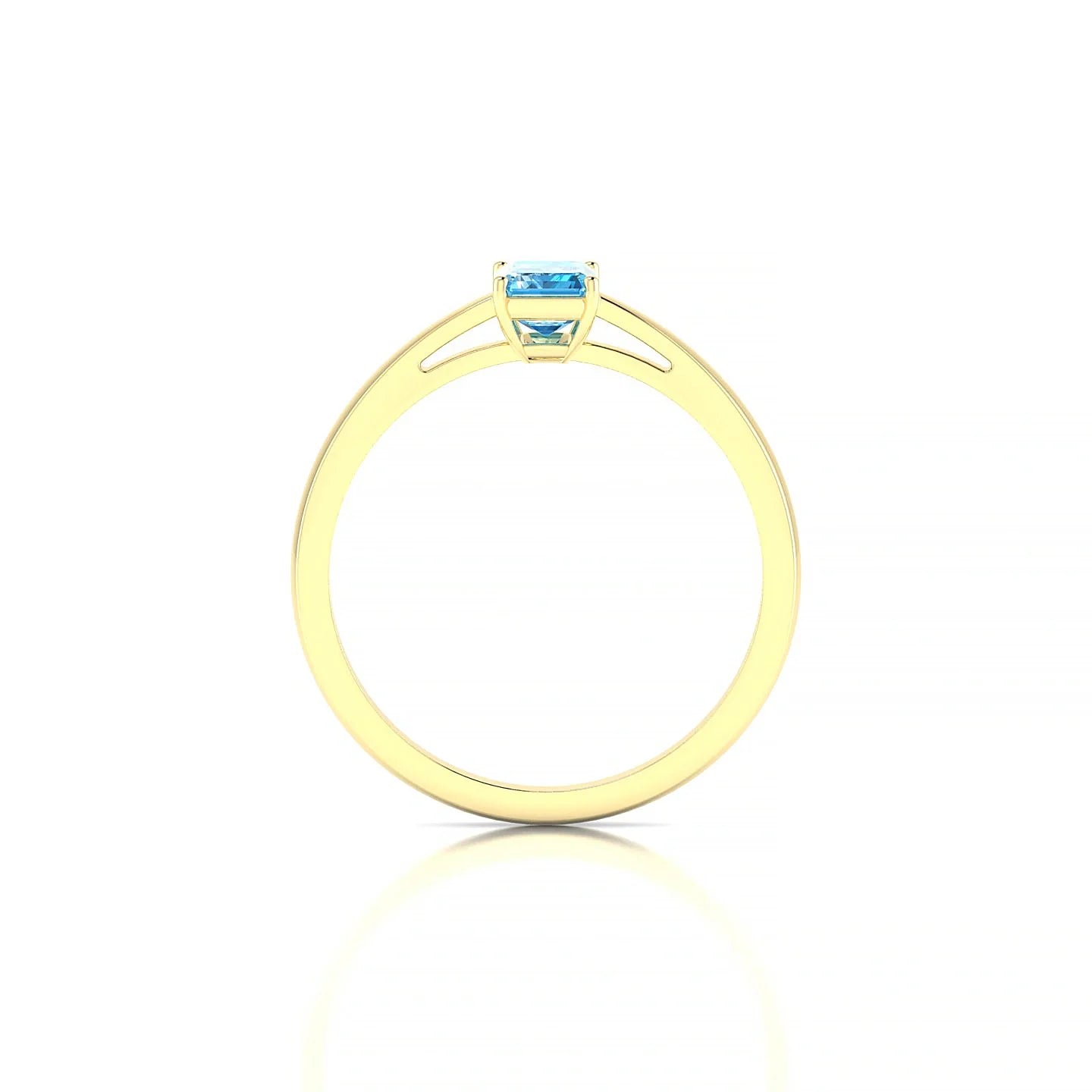 Zenith | 18k Yellow Gold 6 x 4 mm Emerald Topaz Ring
