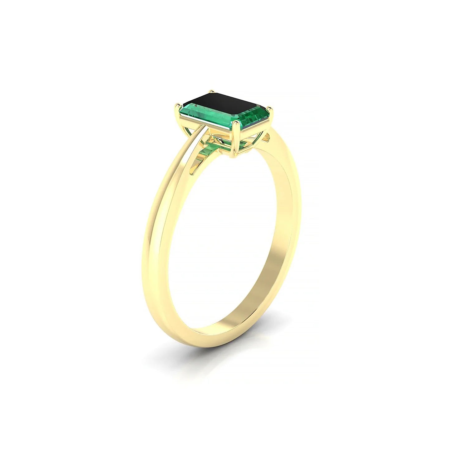Zenith | 18k Yellow Gold 7 x 5 mm Emerald Emerald Ring