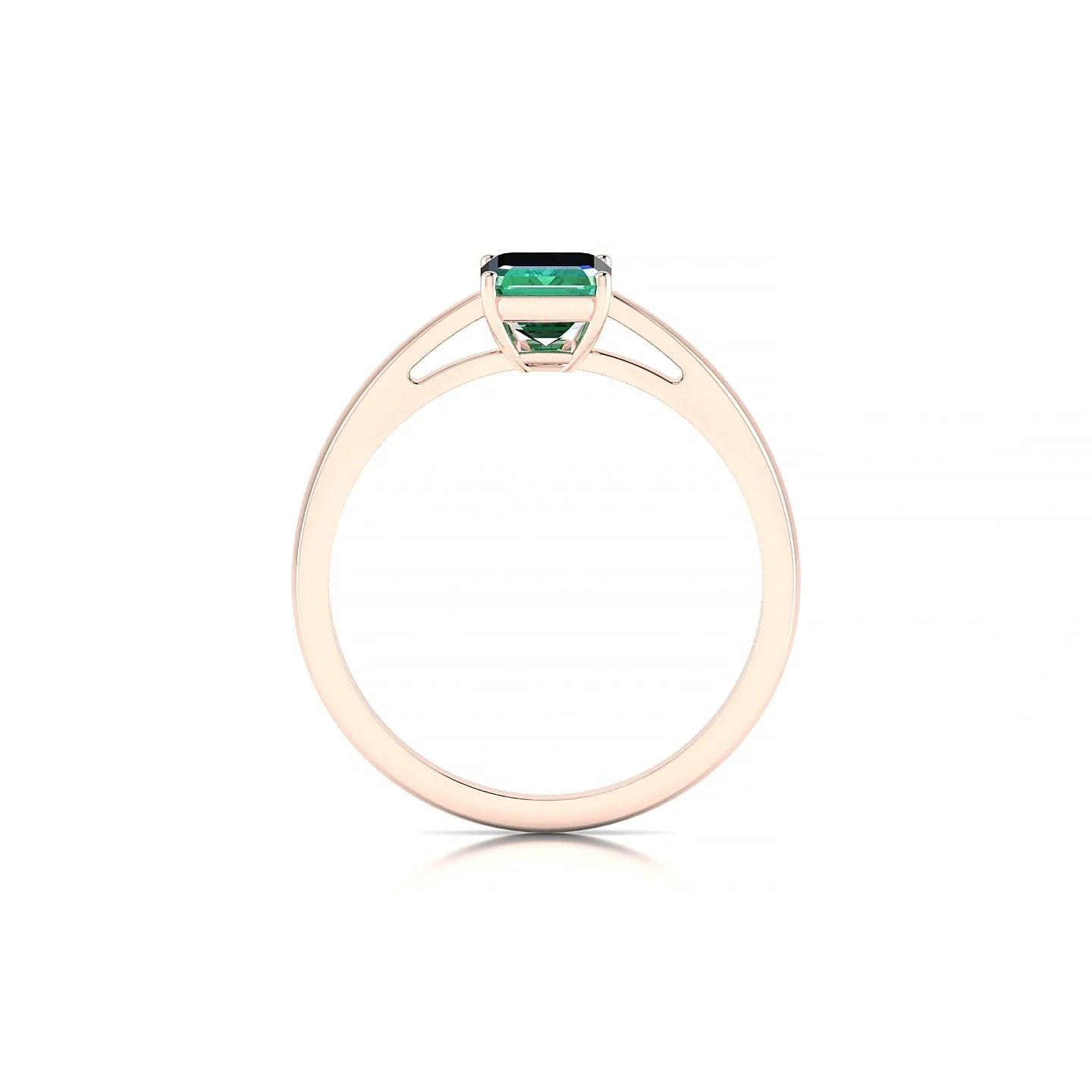 Zenith | 18k Rose Gold 7 x 5 mm Emerald Emerald Ring