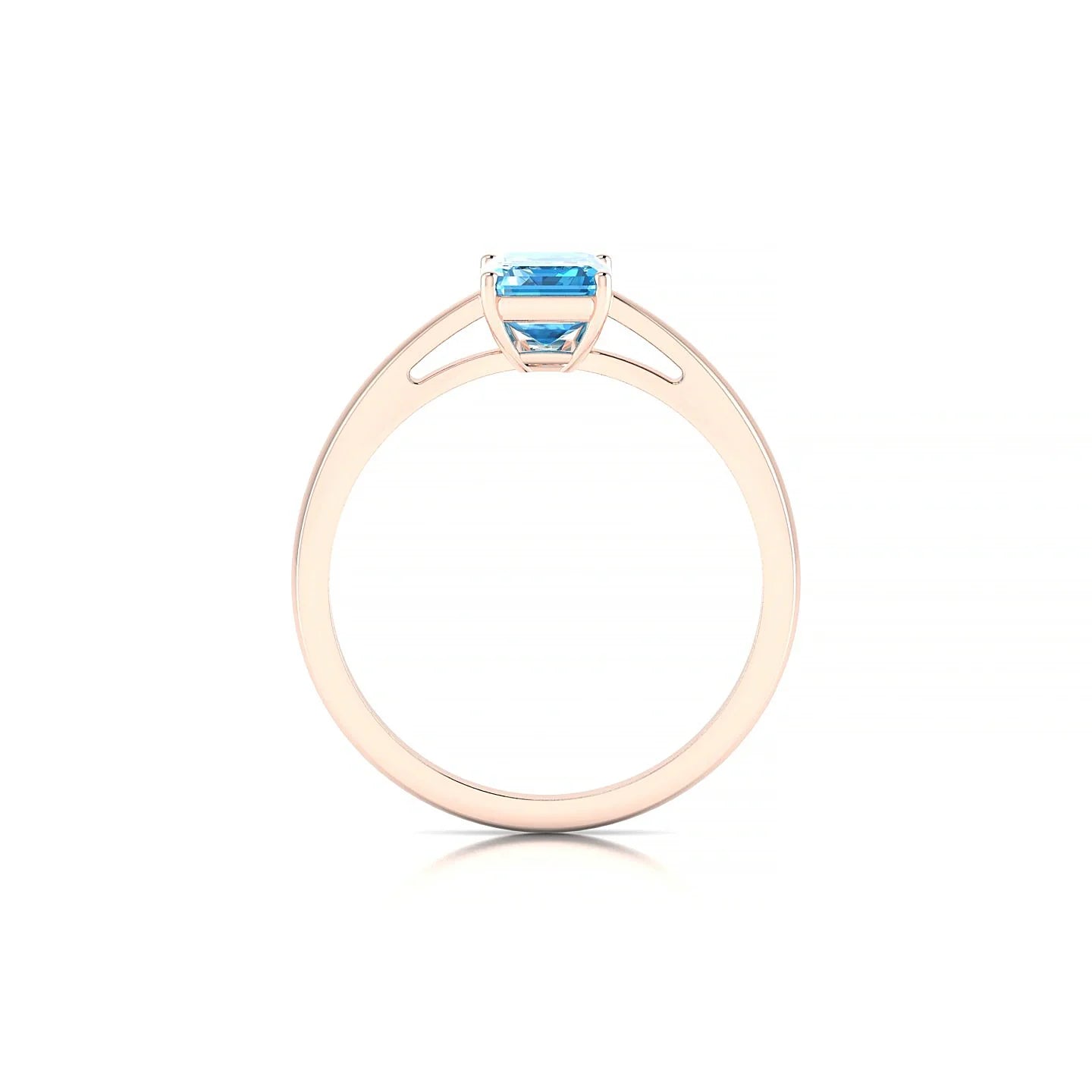 Zenith | 18k Rose Gold 7 x 5 mm Emerald Topaz Ring