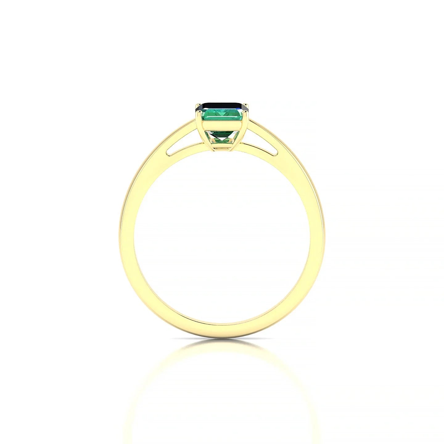 Zenith | 18k Yellow Gold 7 x 5 mm Emerald Emerald Ring