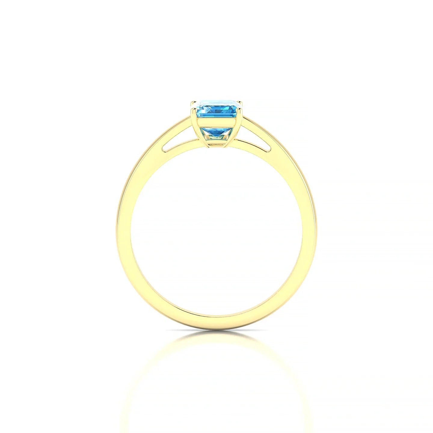 Zenith | 18k Yellow Gold 7 x 5 mm Emerald Topaz Ring