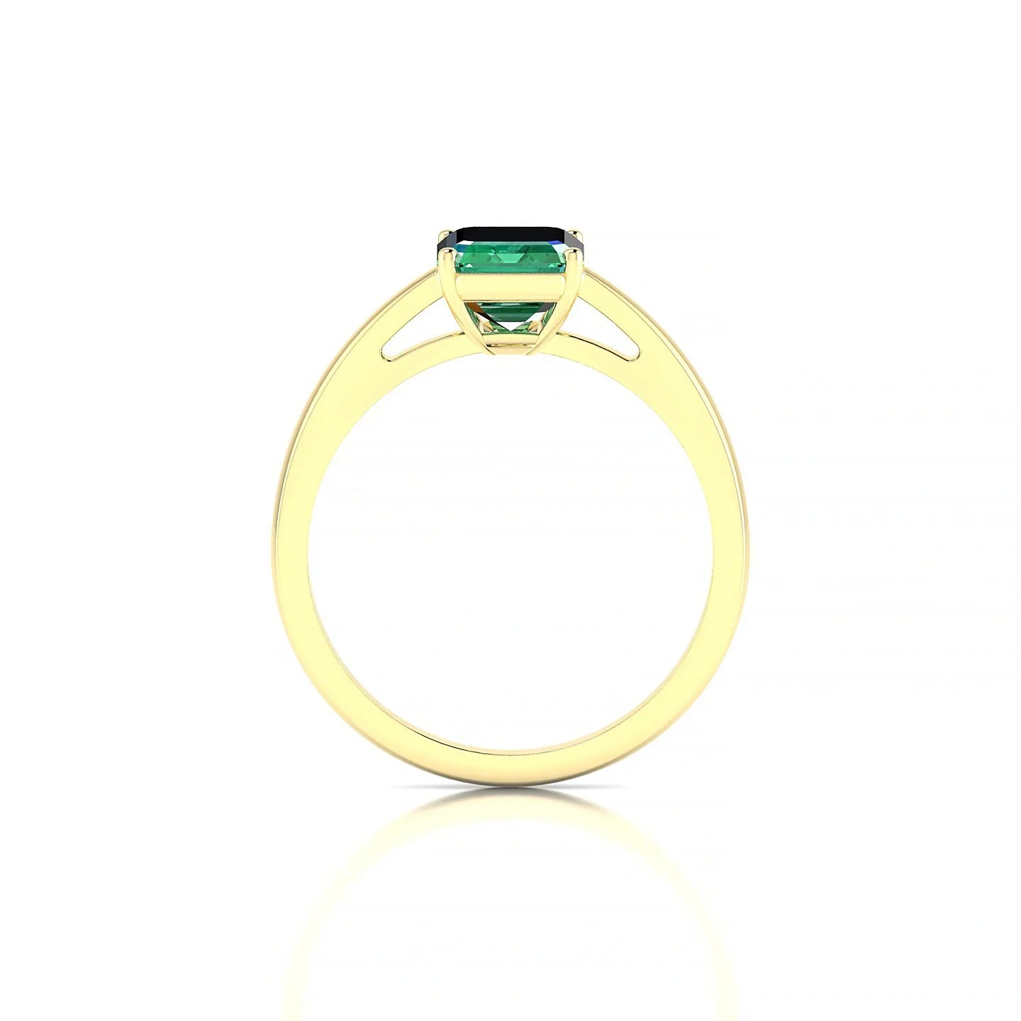 Zenith | 18k Yellow Gold 8 x 6 mm Emerald Emerald Ring