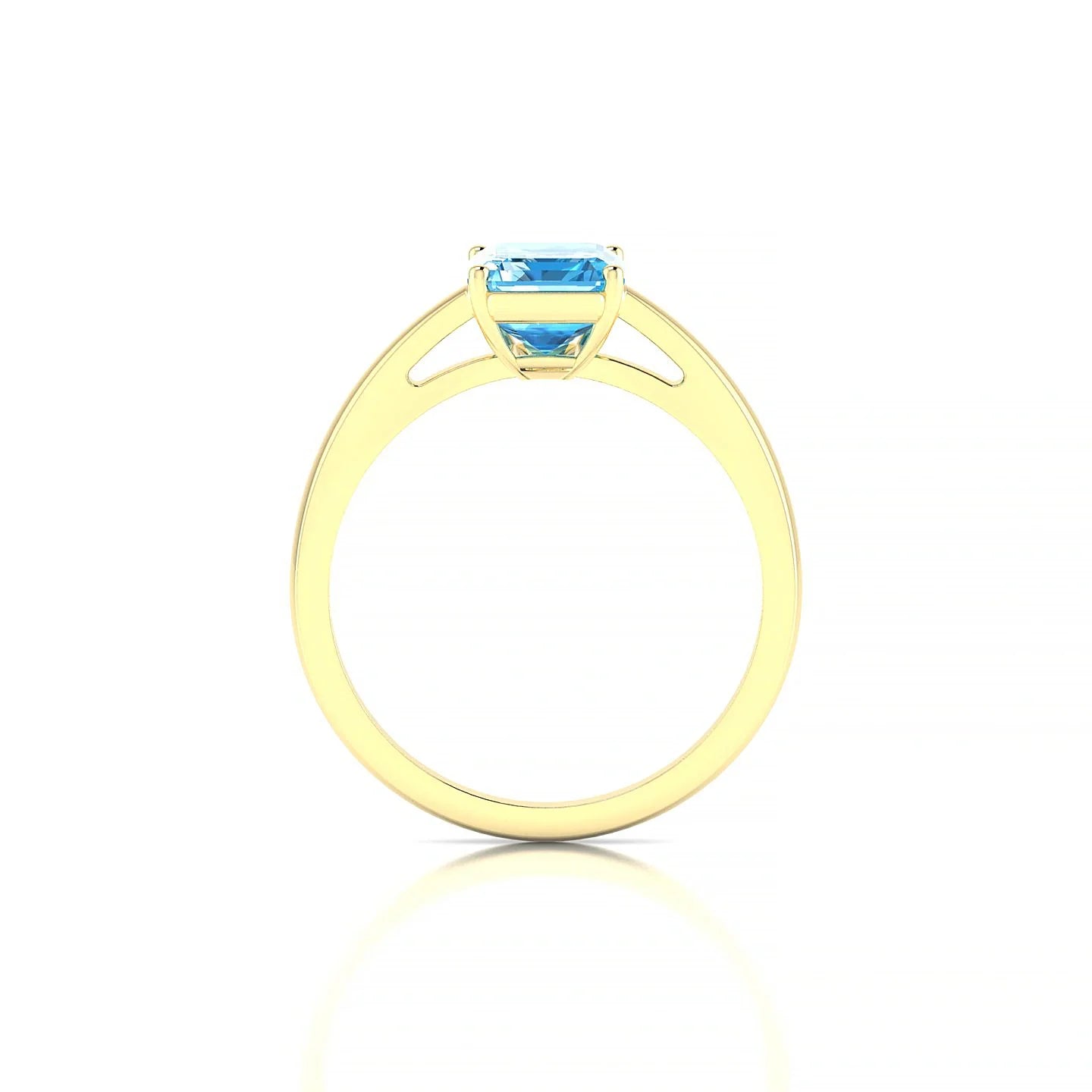 Zenith | 18k Yellow Gold 8 x 6 mm Emerald Topaz Ring