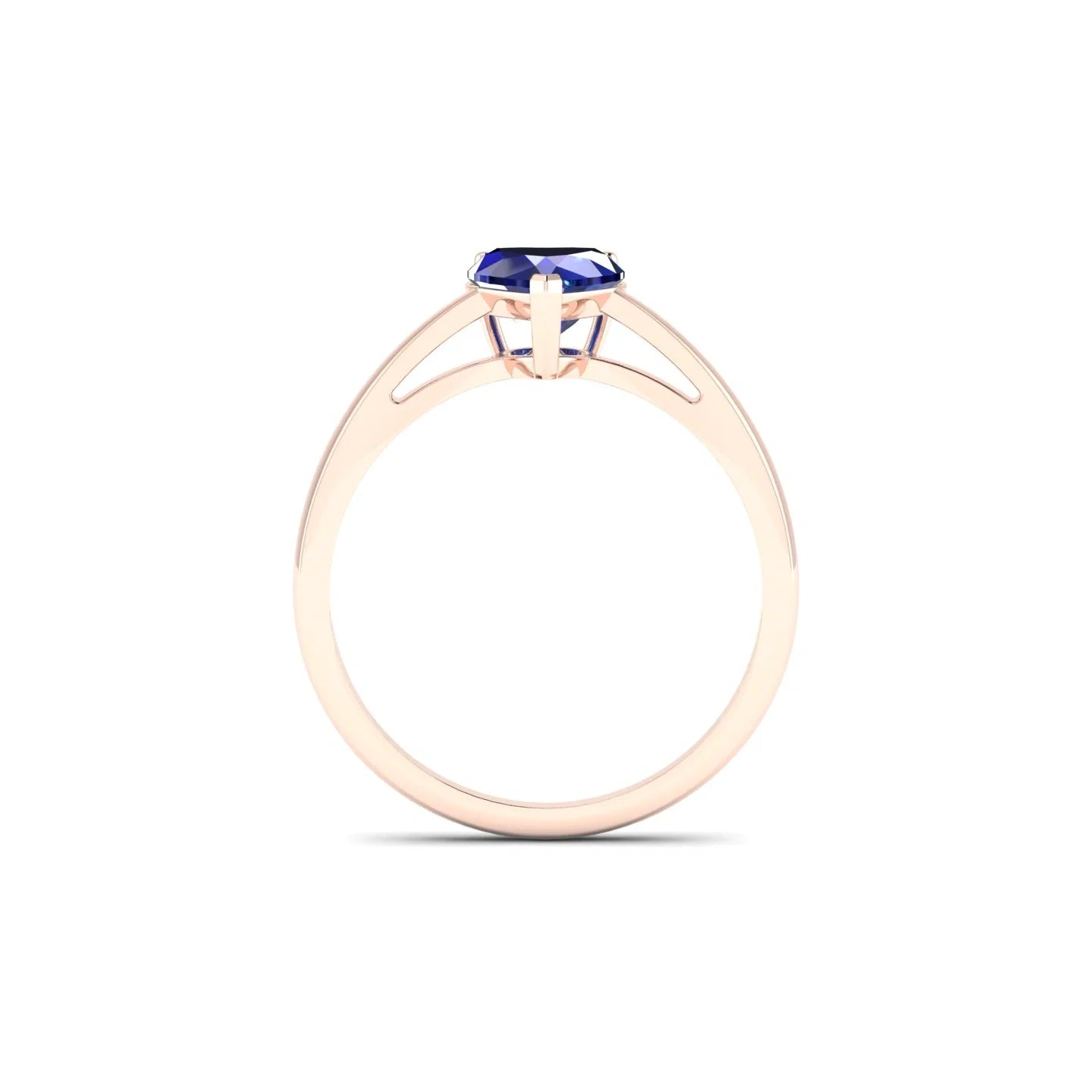 Zenith | 18k Rose Gold 5.5 mm Heart Sapphire Ring