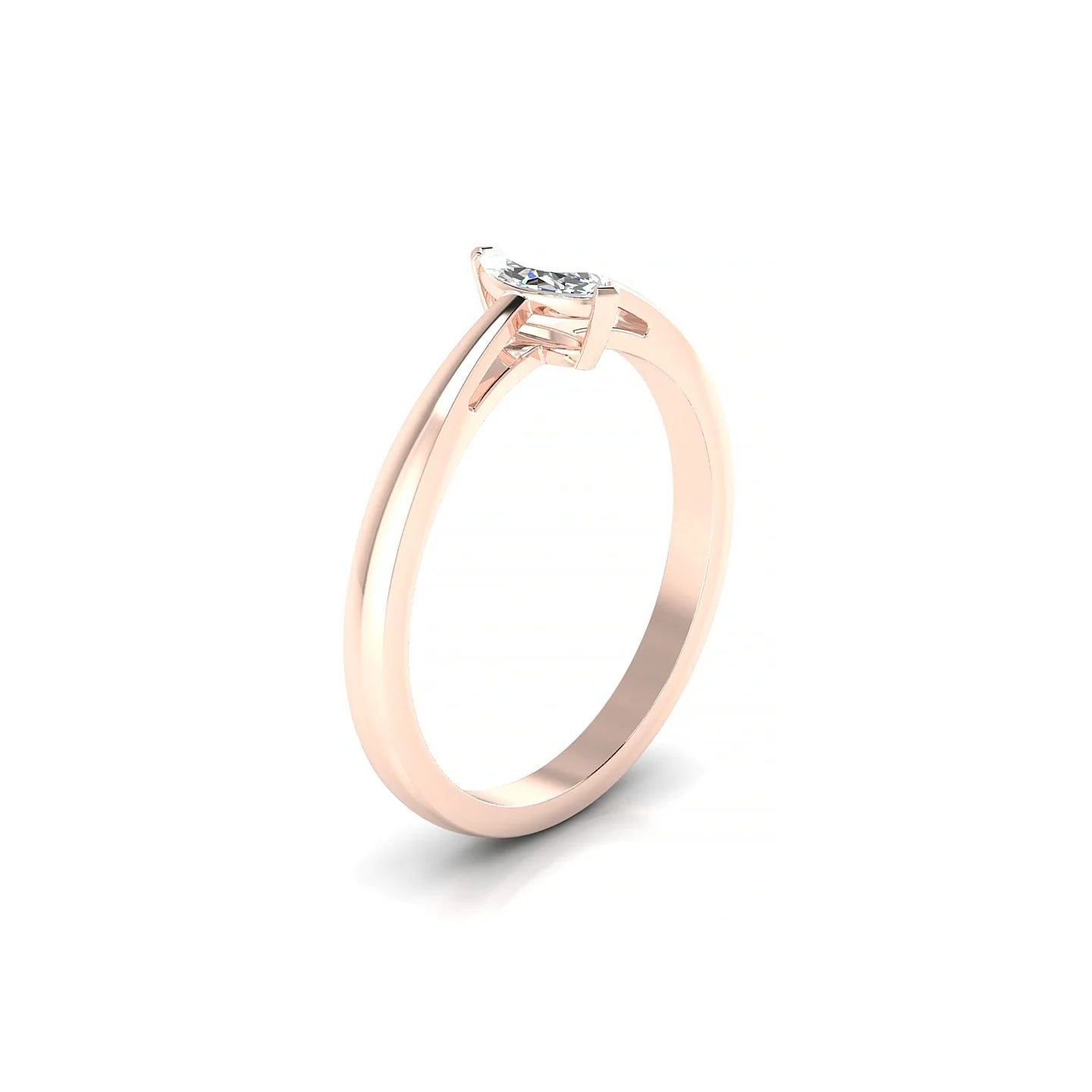Zenith | 18k Rose Gold 6 x 3 mm Marquise Diamond Ring