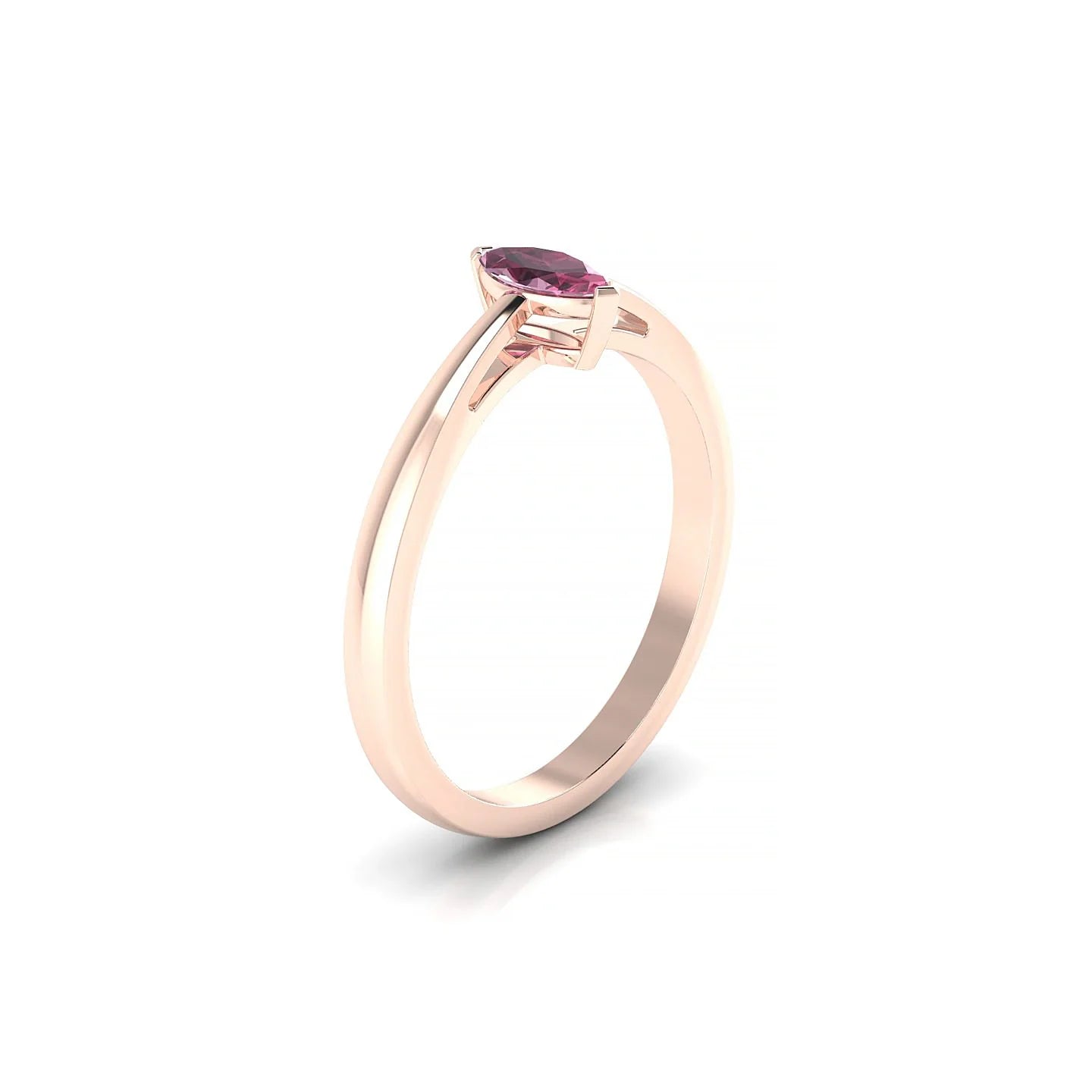 Zenith | 18k Rose Gold 6 x 3 mm Marquise Rhodolite Ring