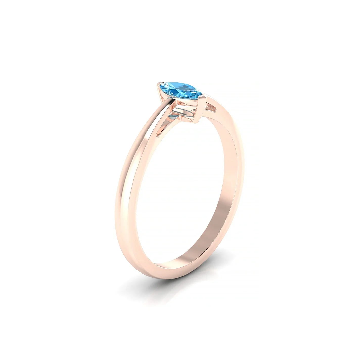 Zenith | 18k Rose Gold 6 x 3 mm Marquise Topaz Ring