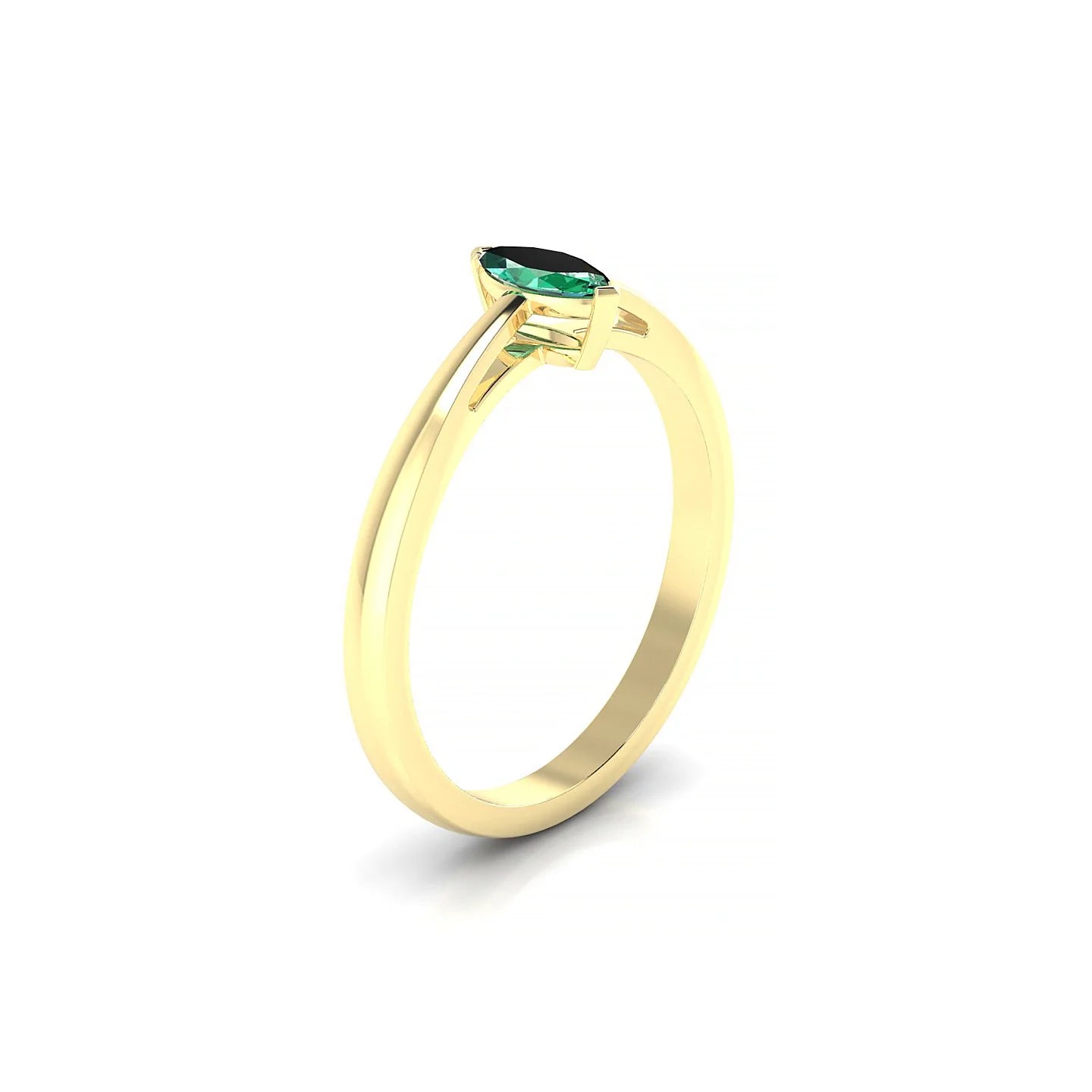 Zenith | 18k Yellow Gold 6 x 3 mm Marquise Emerald Ring