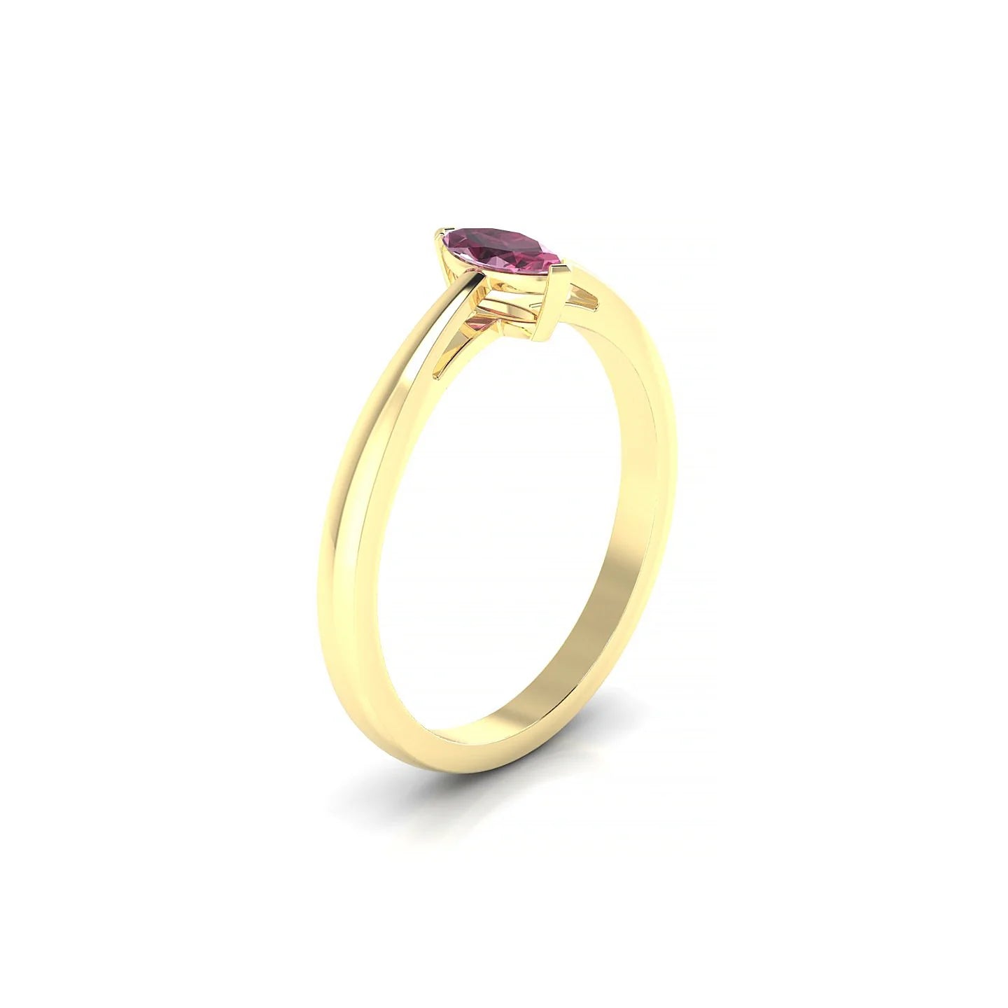 Zenith | 18k Yellow Gold 6 x 3 mm Marquise Rhodolite Ring