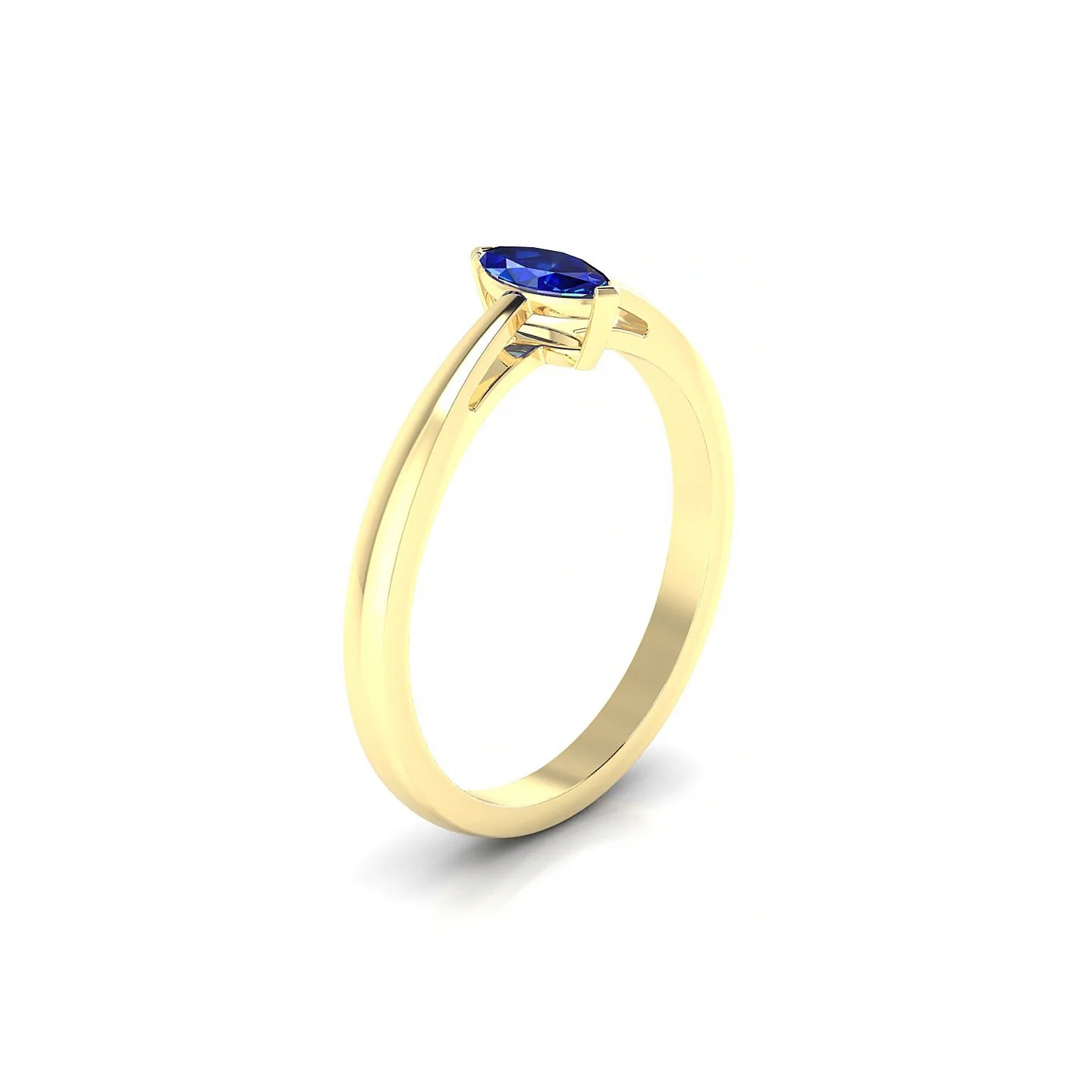 Zenith | 18k Yellow Gold 6 x 3 mm Marquise Sapphire Ring