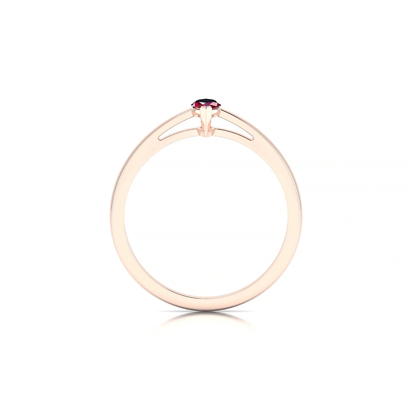 Zenith | 18k Rose Gold 6 x 3 mm Marquise Ruby Ring