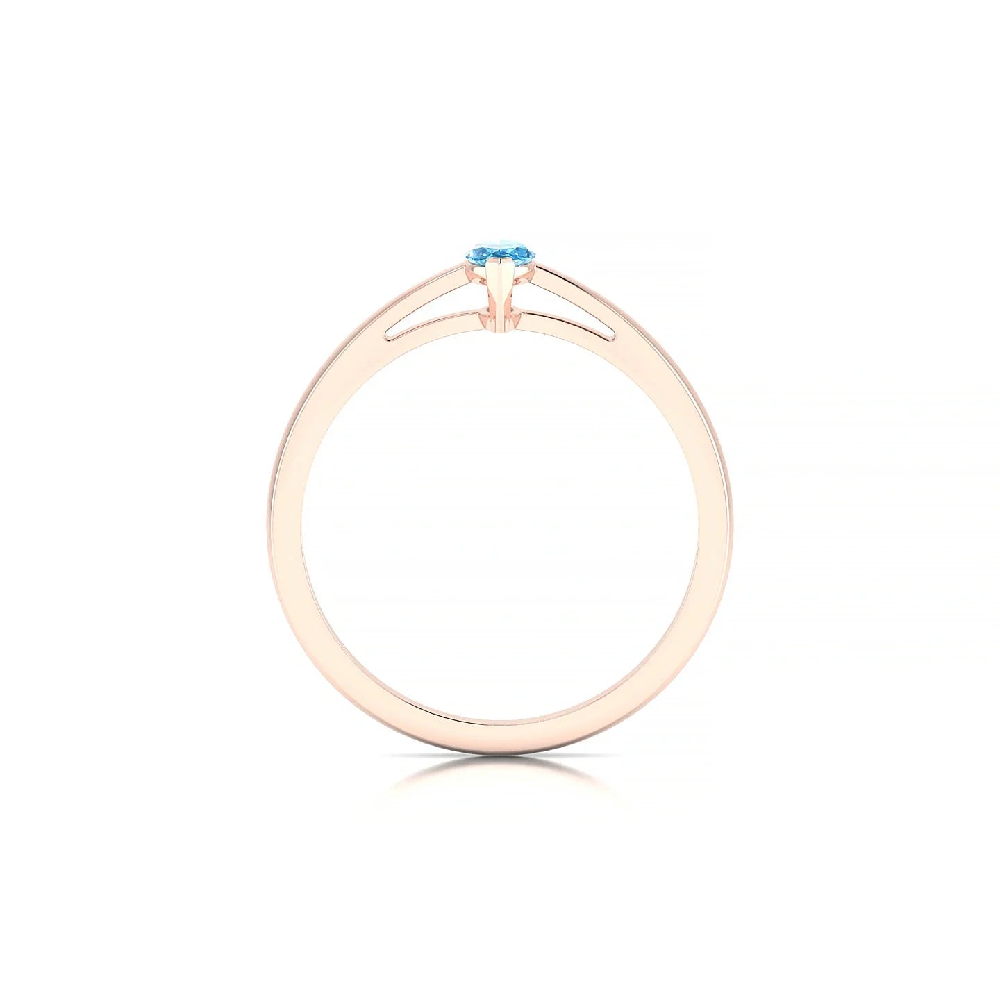 Zenith | 18k Rose Gold 6 x 3 mm Marquise Topaz Ring