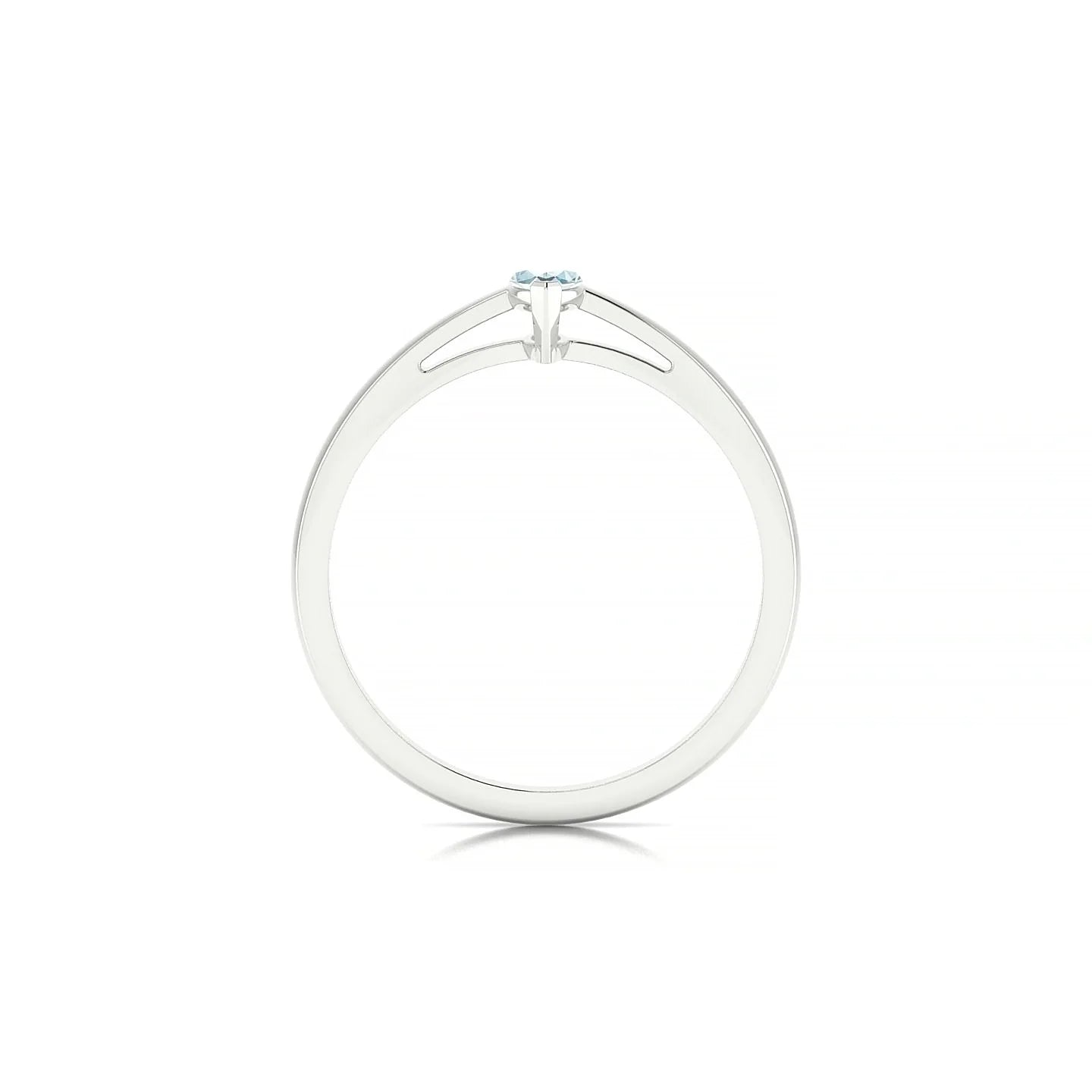 Zenith | 18k White Gold 6 x 3 mm Marquise Aquamarine Ring