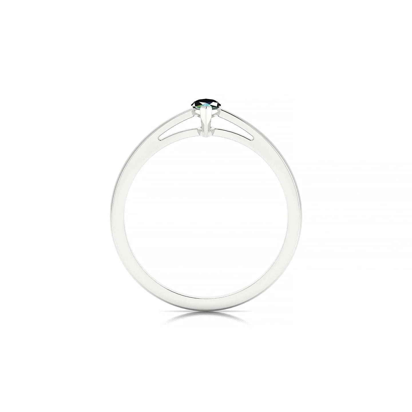 Zenith | 18k White Gold 6 x 3 mm Marquise Emerald Ring