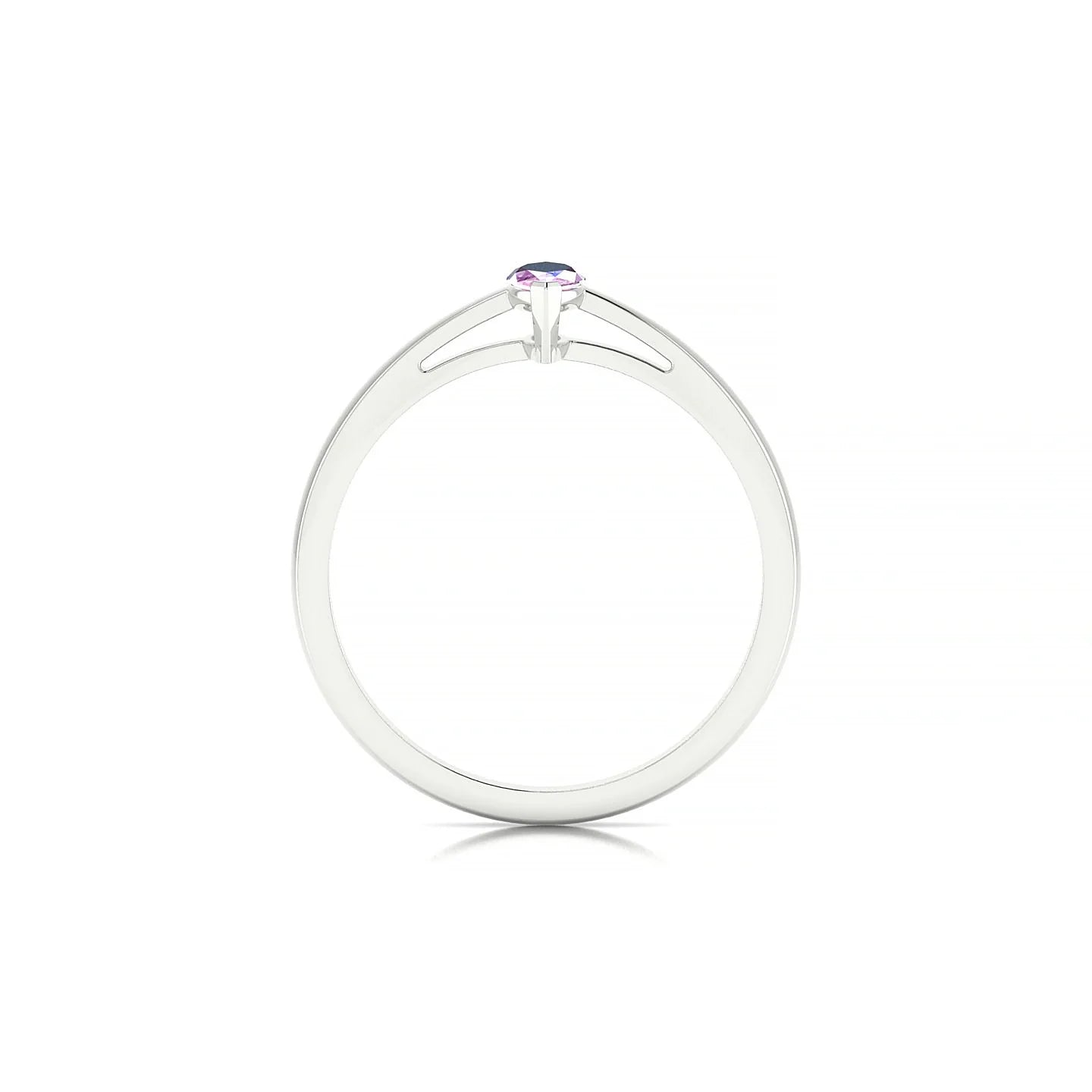 Zenith | 18k White Gold 6 x 3 mm Marquise Pink Sapphire Ring