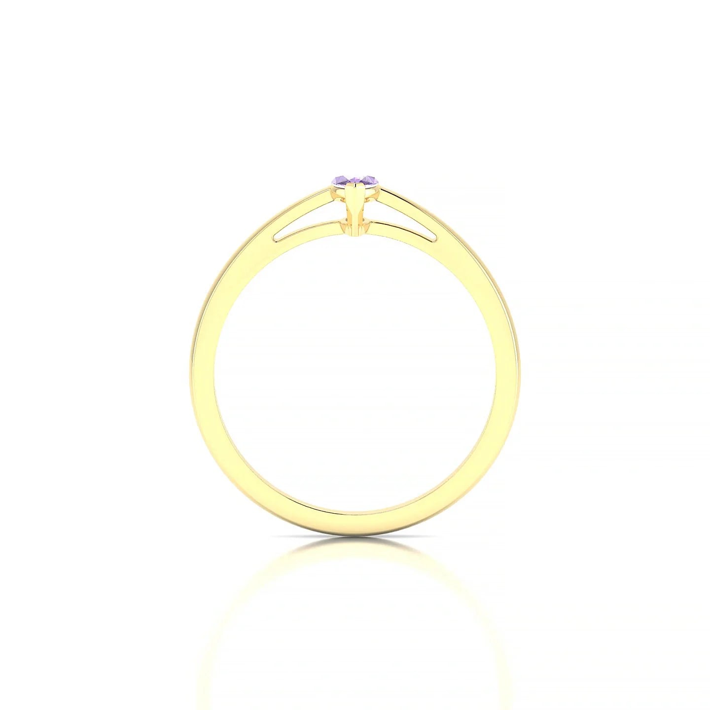 Zenith | 18k Yellow Gold 6 x 3 mm Marquise Amethyst Ring