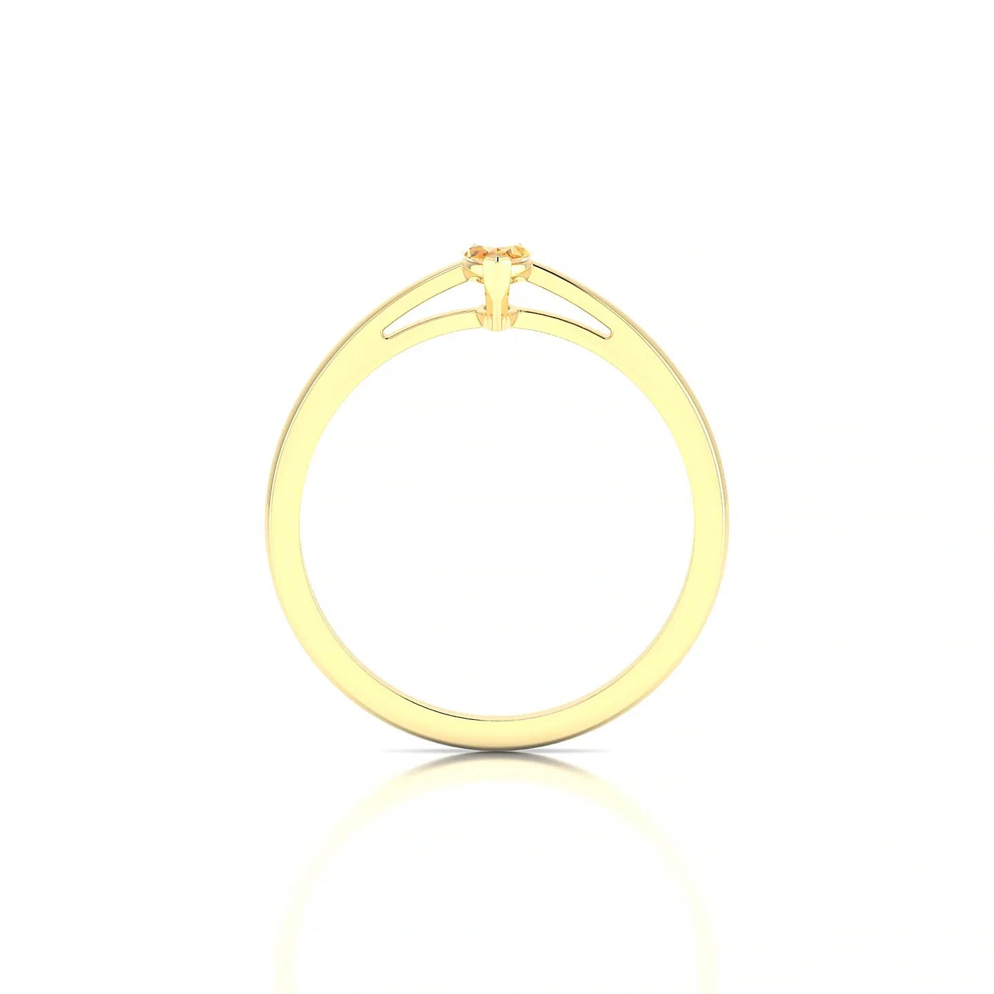 Zenith | 18k Yellow Gold 6 x 3 mm Marquise Citrine Ring